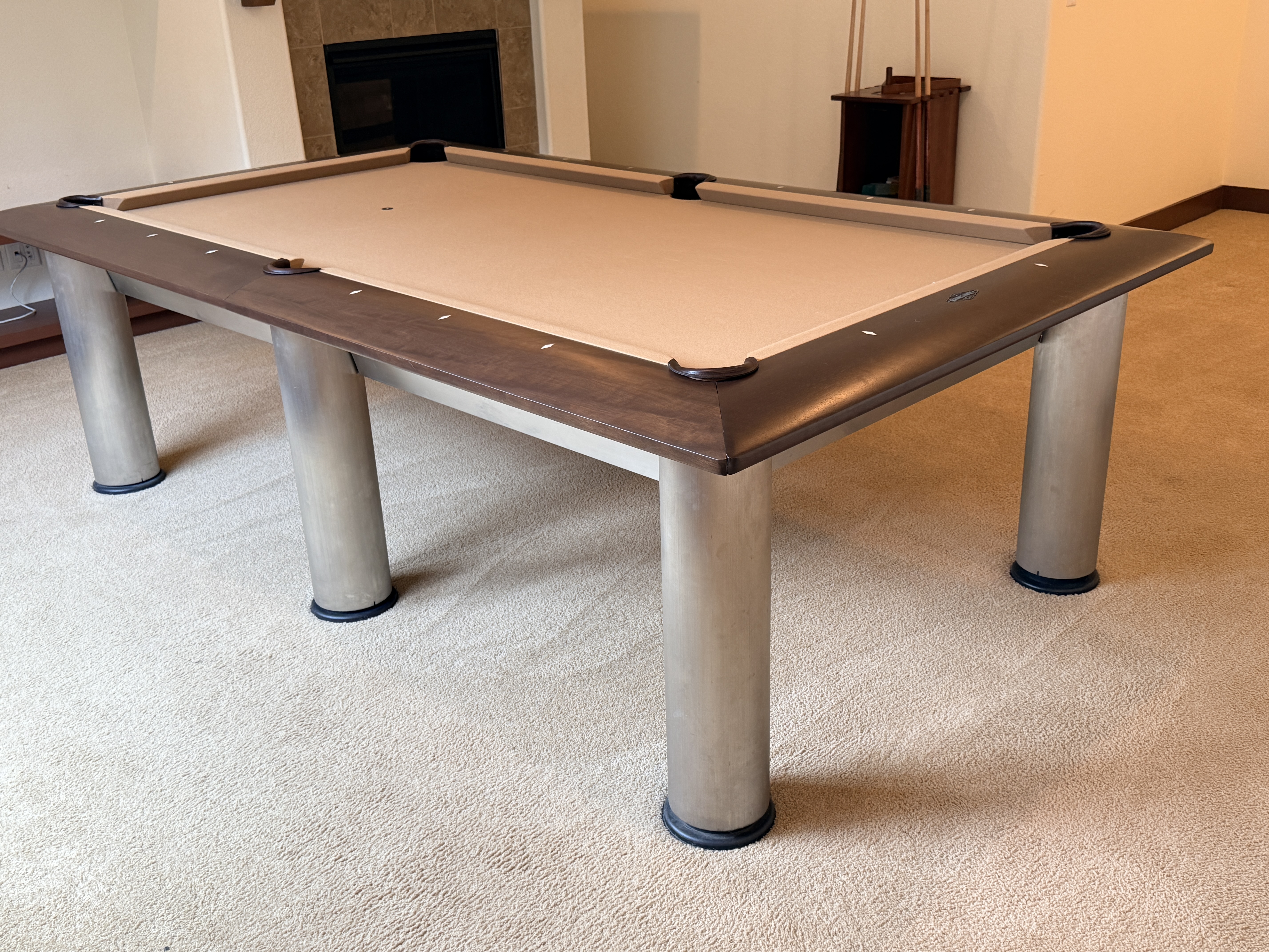 Pool table for sale Denver: 8' Brunswick Manhattan.  Like new condition.  Ultra Modern and Ultra High End